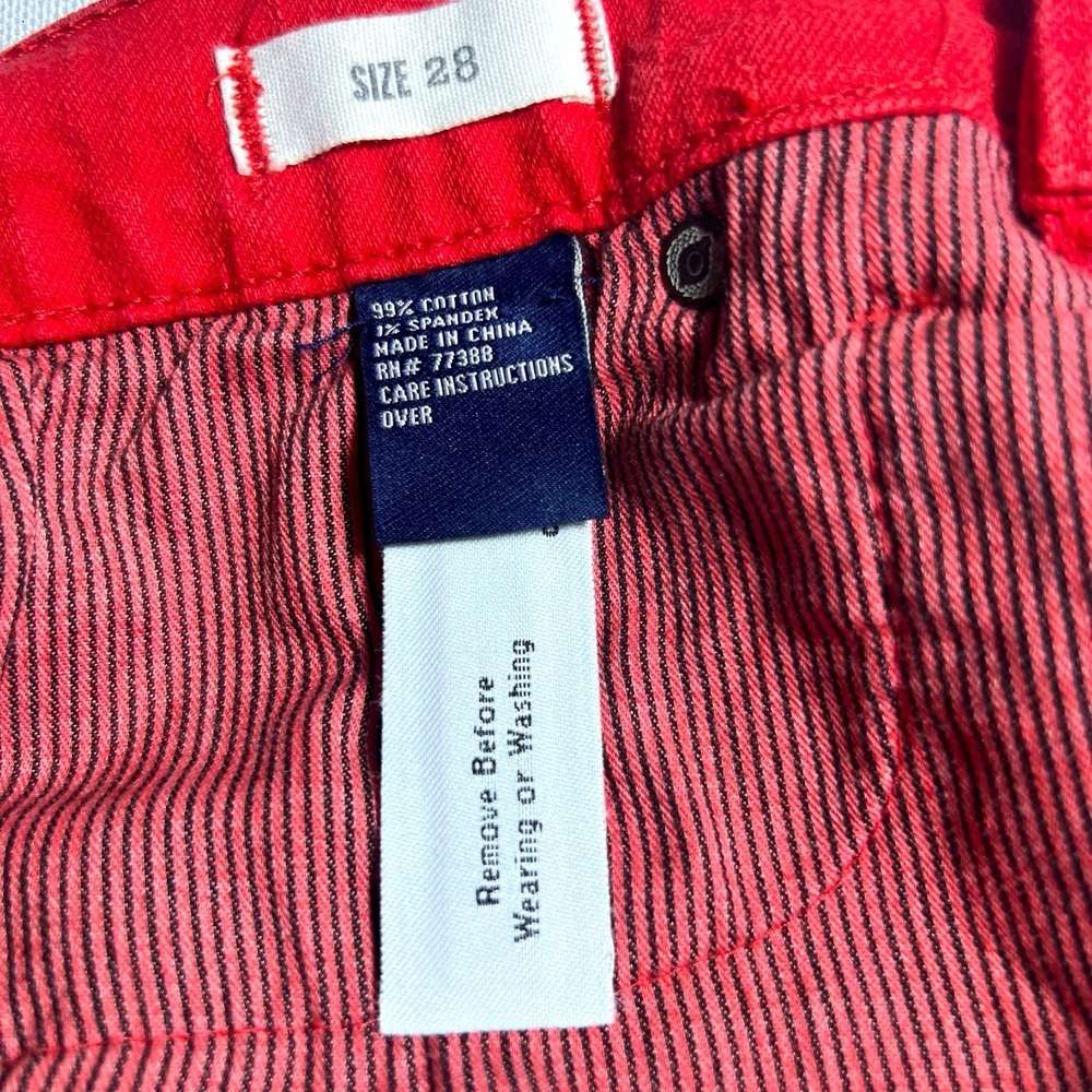 Madewell Red Denim Jean Shorts - Picture 3 of 7